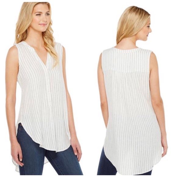 Sanctuary Tops - Sanctuary Arlo White Striped Tunic